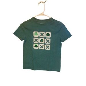 Shamrock tic tac toe St. Patty Day t shirt size 8 NWOT